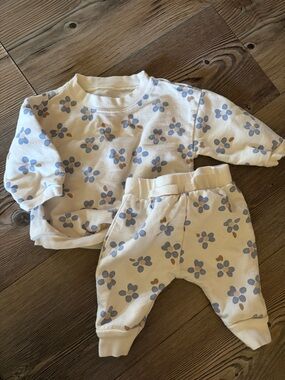 Carter’s 3m blue floral sweatshirt and pants